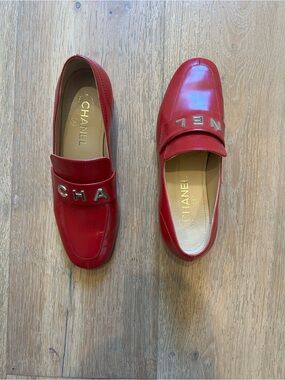 CHANEL loafers.
